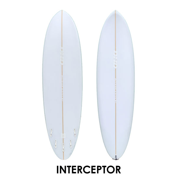 インターセプター DHD INTERCEPTOR PU FCS2 5プラグサーフボード ミッドレングス | DHD | 01
