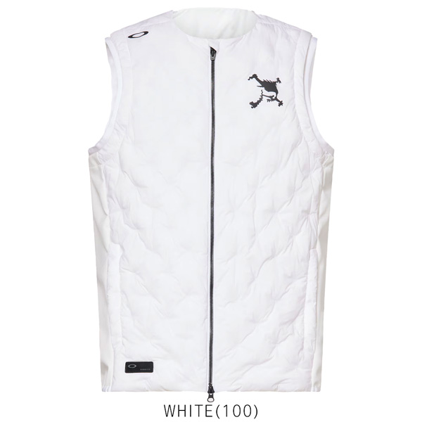 【ゴルフ】Oakley メンズベスト M ホワイト OAKLEY（オークリー） ゴルフ ウェア OAKLEY SKULL TUBULAR PUFF