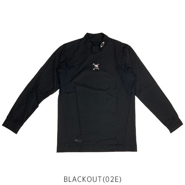 オークリー ゴルフウェア 長袖 モックシャツ SKULL THICKNESS LS MOCK メンズ 吸汗速乾 FOA408240 メール便配送 | OAKLEY | 01