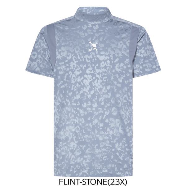 オークリー ゴルフ ウェア OAKLEY SKULL SPOTTED JACQUARD 半袖 モックネック シャツ GOLF メール便配送 | OAKLEY | 01