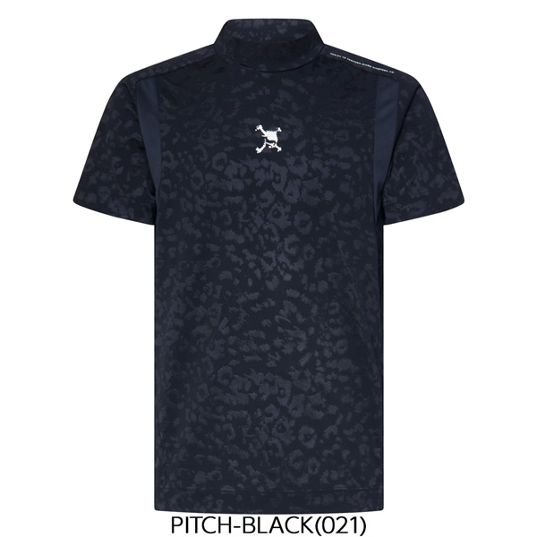 オークリー ゴルフ ウェア OAKLEY SKULL SPOTTED JACQUARD 半袖 モックネック シャツ GOLF メール便配送 | OAKLEY | 02