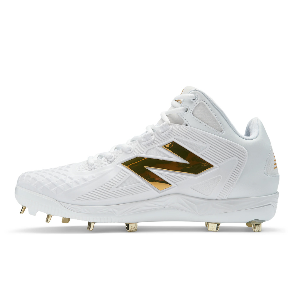 値下げ ニューバランス 野球 金具スパイク 埋込 白スパ 軽量 New Balance Ohtani V1メタル 大谷モデル 幅2E相当 ホワイト | New Balance | 01