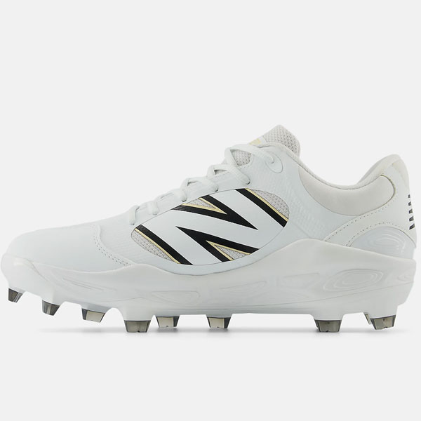 ニューバランス 野球スパイク ウレタンスパイク ポイントスパイク 白スパイク スパイク 軽量 幅広 New Balance PL3000 幅2E相当 ホワイト | New Balance | 01