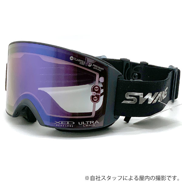 スキー スノーボード ゴーグル 22-23 SWANS スワンズ RACAN ラーカン アイスミラー×XEDウルトラライトパープル  22-23-GG-SWS