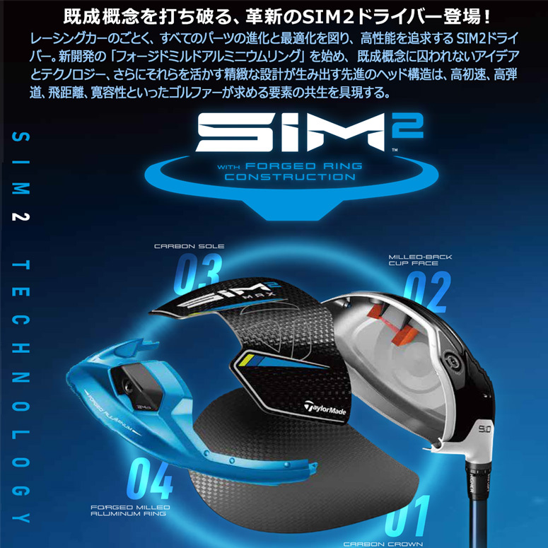 ストラクシ】 テーラーメイド TaylorMade SIM2 MAX-D ドライバー