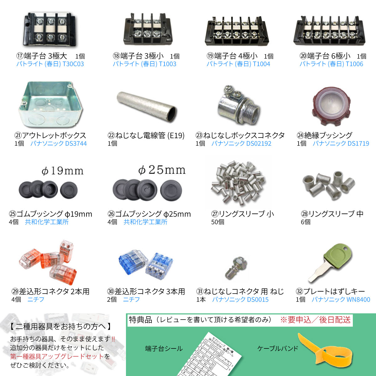 第一種 電気工事士 技能試験セット 1種 電線 1回分 配線器具 一式セット 練習用材料 2024年版 令和6年 : mozu-1w :  電気工事士技能試験のモズシリーズ - 通販 - Yahoo!ショッピング