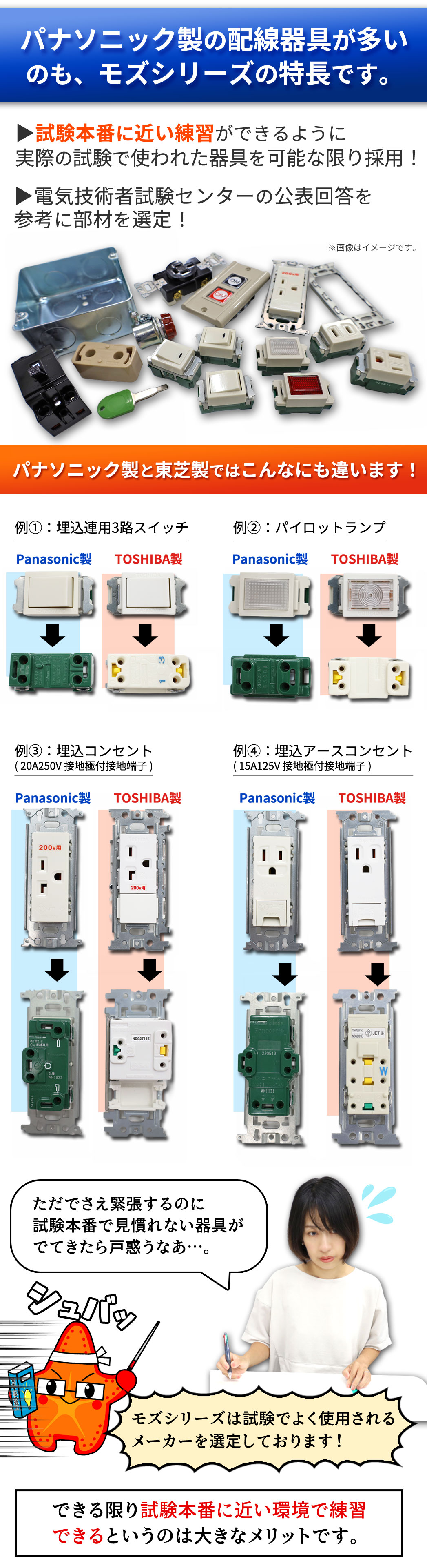 パナソニック器具が多い