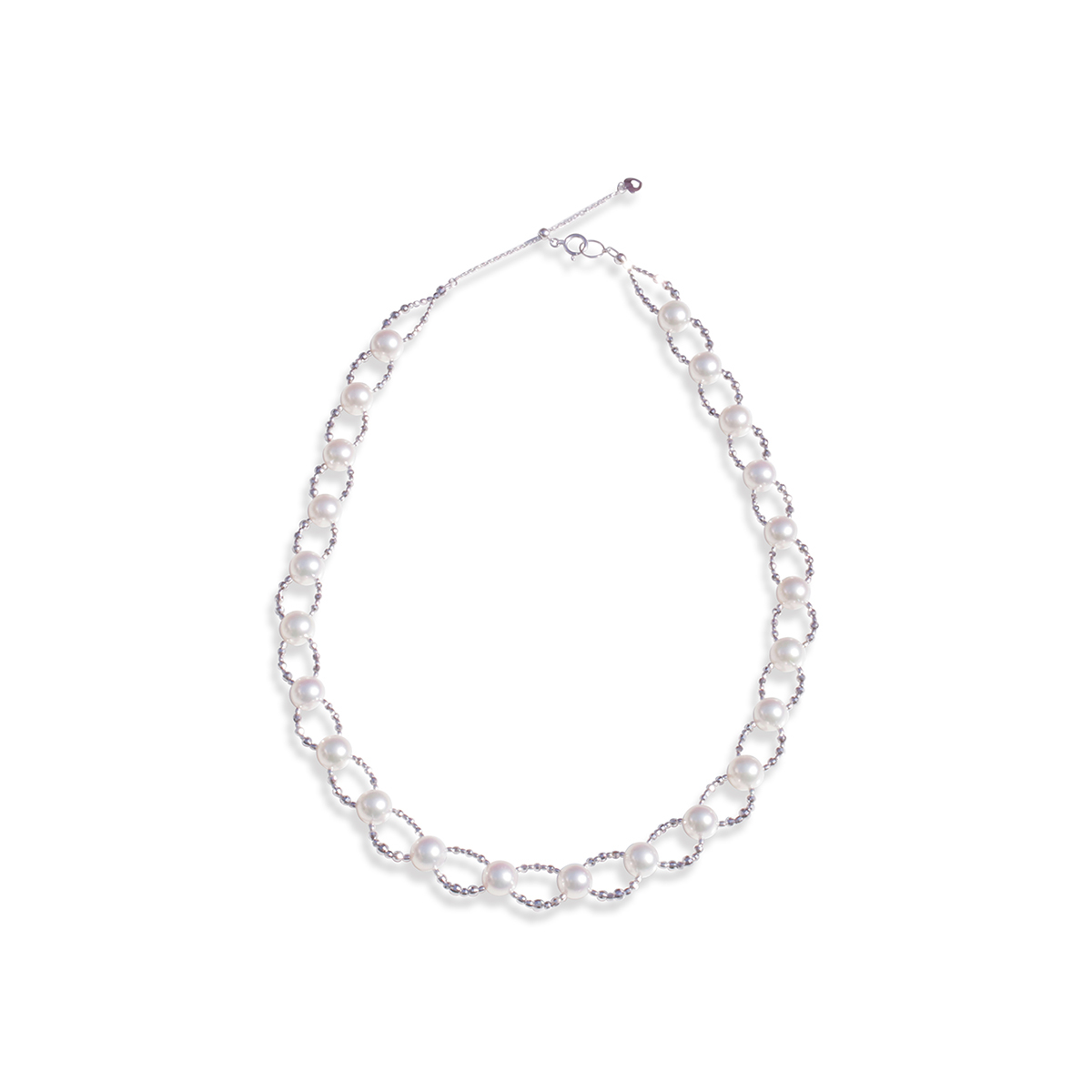 《 新 商 品 》アコヤ真珠デザインネックレス　約8.0-8.5mm