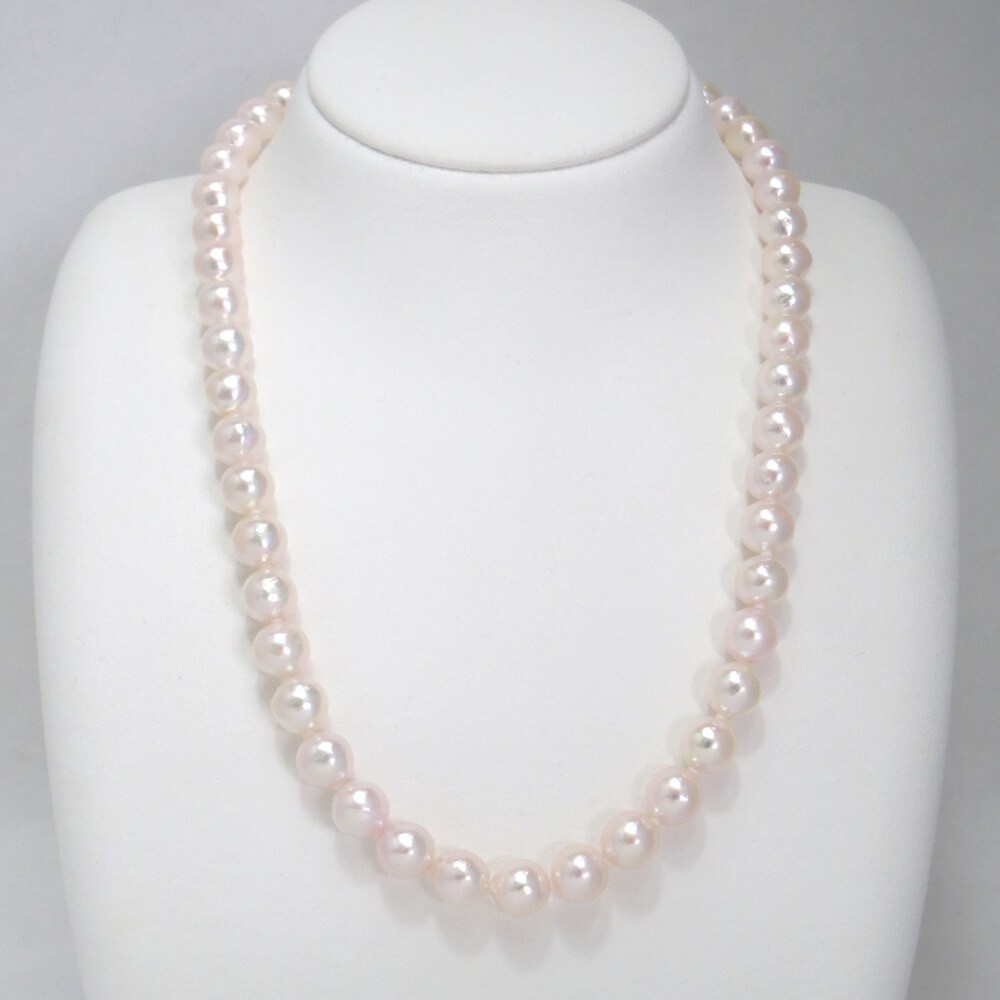 アコヤ 真珠 セミラウンド ネックレス : 三重県真珠加工販売協同組合