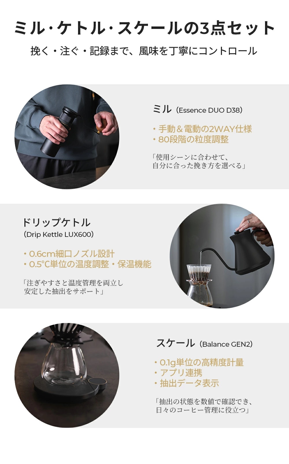 EPEIOS（エペイオス） 【新発売】Brewkit コーヒーセット 3点セット