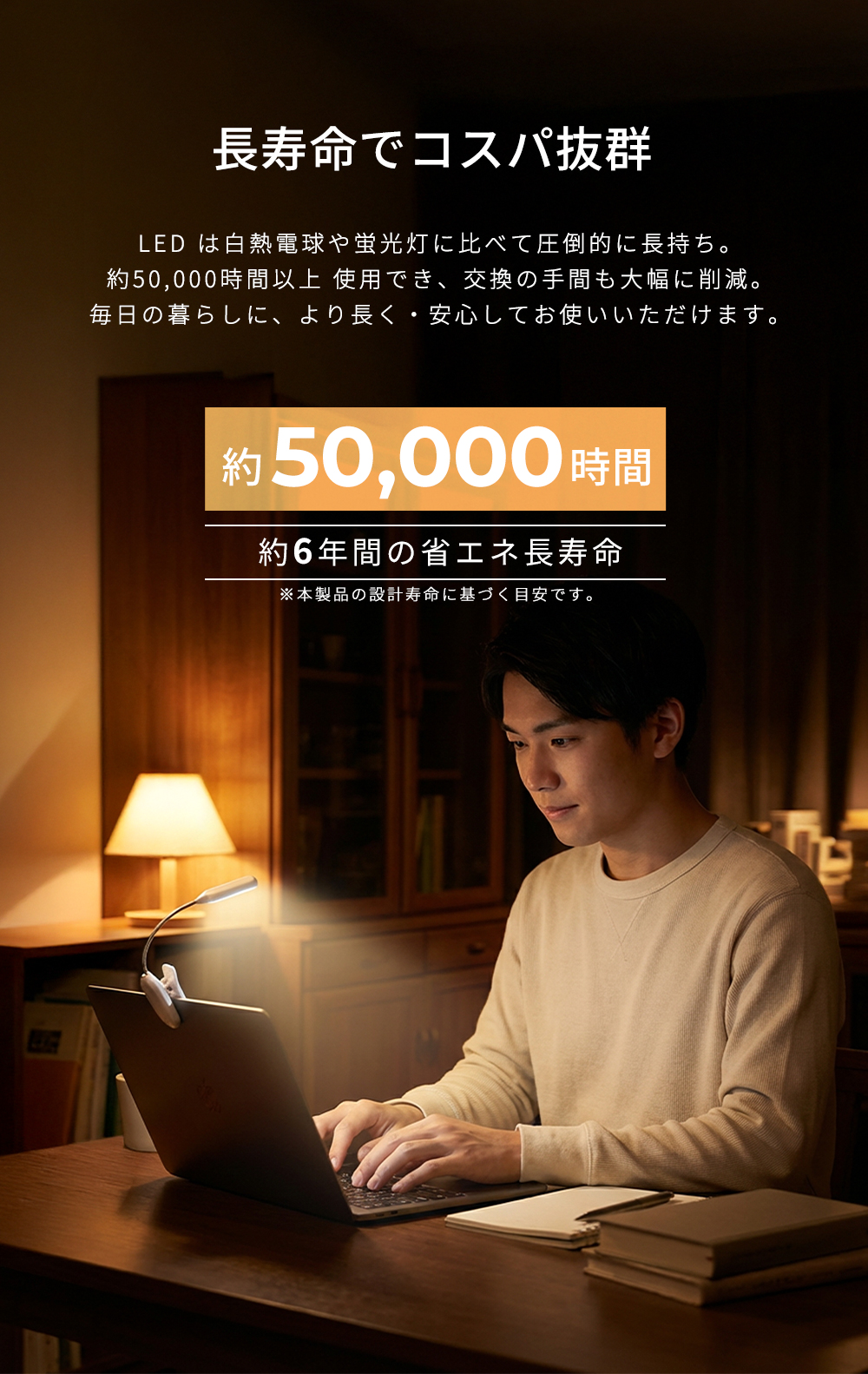 クリップライト 9段階調光調色 7LED コンパクト 長寿命 おしゃれ 360