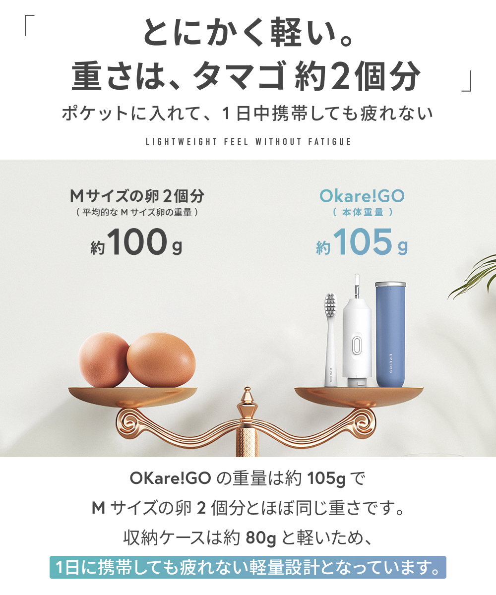 電動歯ブラシ 携帯用 音波式 IPX7防水 Typc-C充電 出張 旅行 静音 歯垢