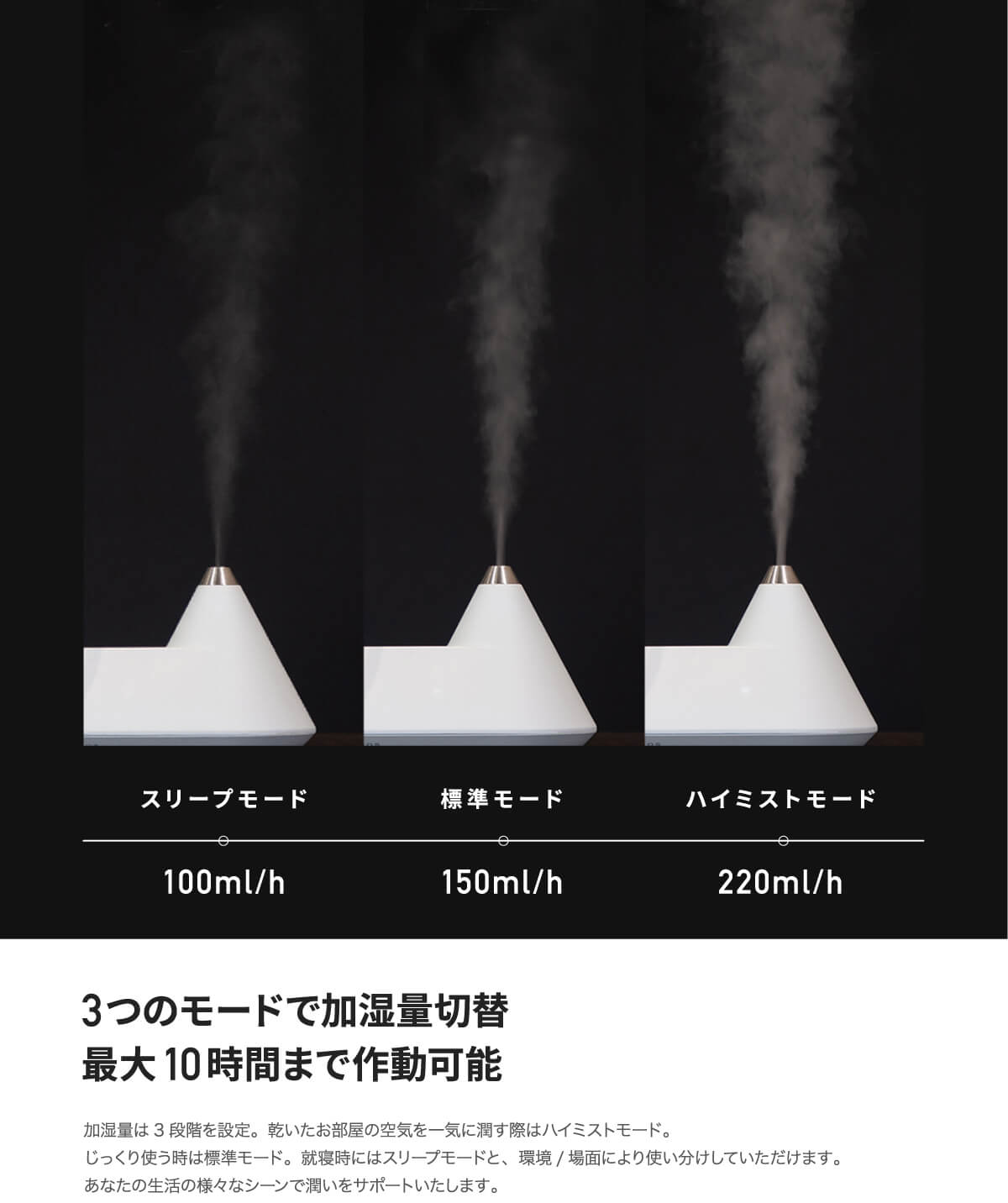 EPEIOS（エペイオス） 加湿器 Heal Epeios 超音波式 加熱式 卓上