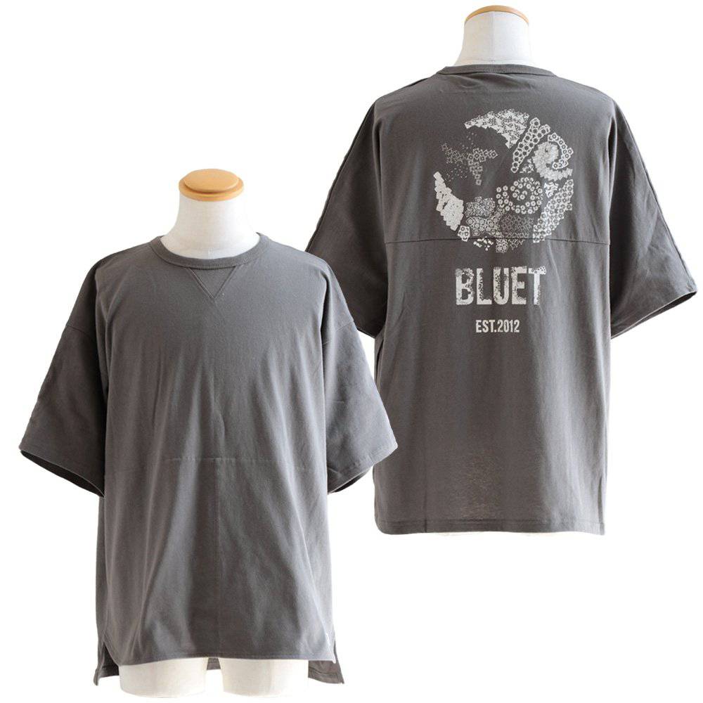 Tシャツ メンズ 半袖 ゆるtシャツ 月星 バックプリント Usaコットン 綿100 ロング丈 ポケット付き サイドスリット Grn Paty R Mr Lumberjack 通販 Yahoo ショッピング