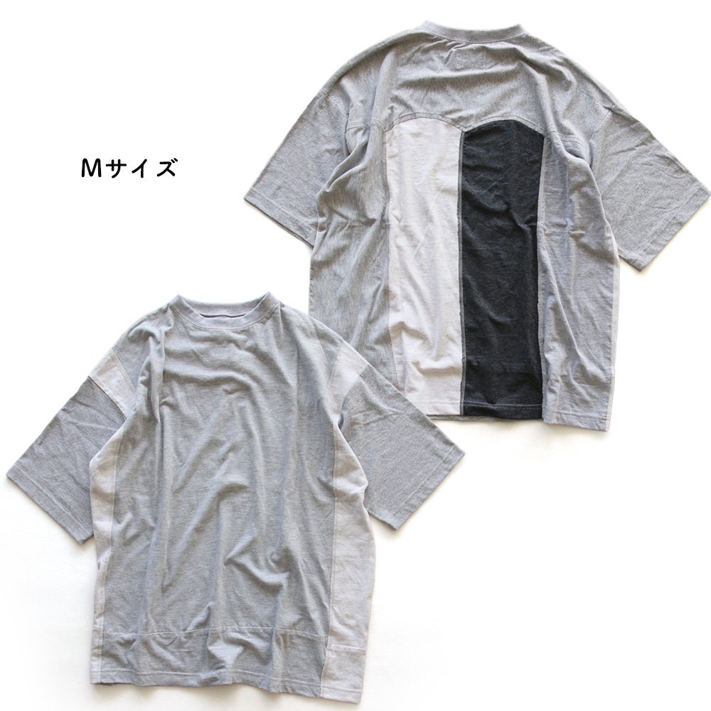 PATY tシャツ 半袖 メンズ リメイク 古着 夏 ポケット 無地 配色