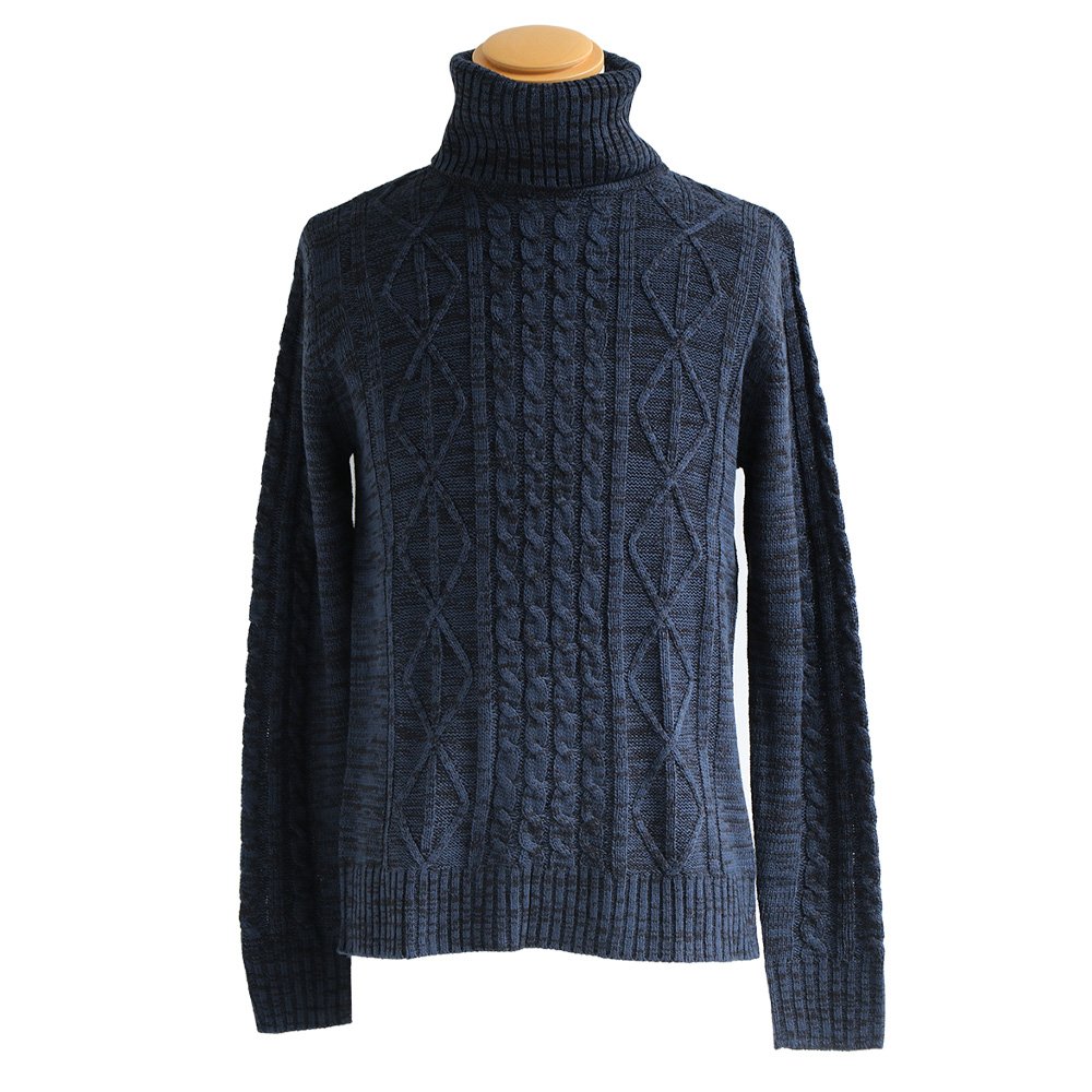 PATY セーター ニット 長袖 メンズ タートルネック アクリル100 伸縮性