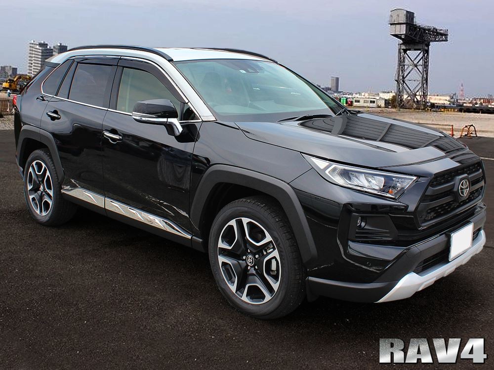 新型 RAV4 ラブ4 50系 カスタム パーツ メッキ ウィンドウトリム