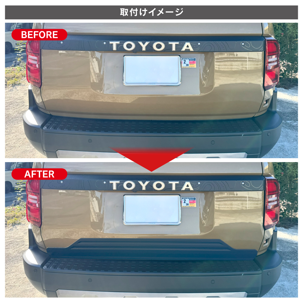 ランクル250ドアハンドルカバーボンネットモールリアガーニッシュラプターライナー ランクル250 リアガーニッシュ・ボンネットモール・ドアノブ