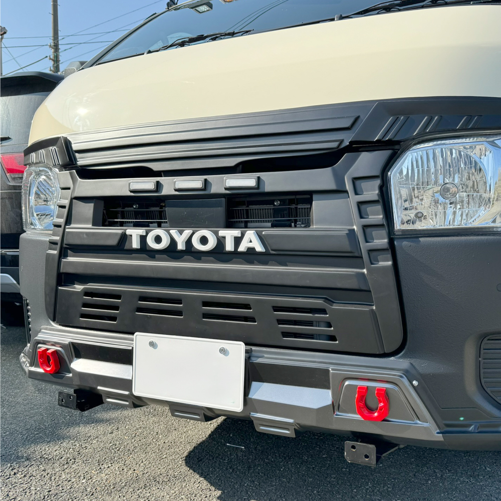ハイエース 200系 4〜8型 フロントバンパーカバー バンパー