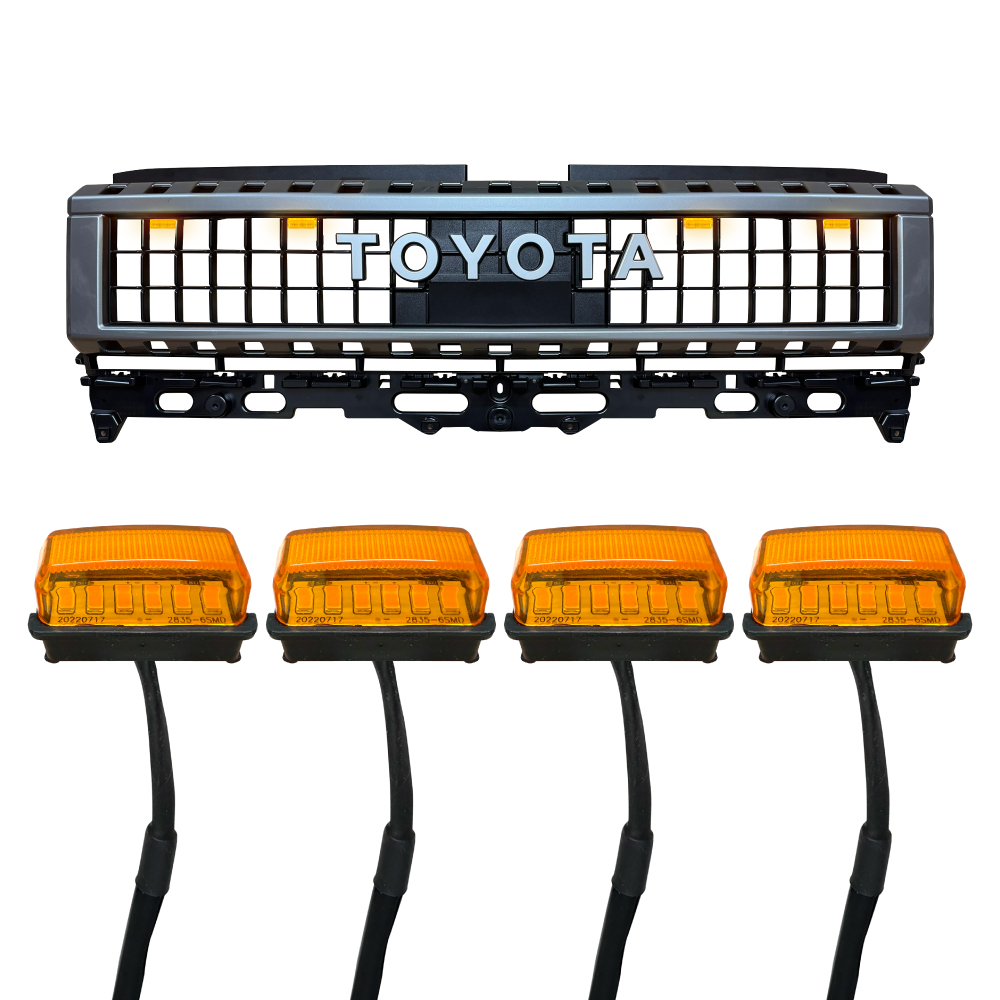 れん文具 ランクル250 ランドクルーザー250 パーツ LED グリルマーカー ランプ 4