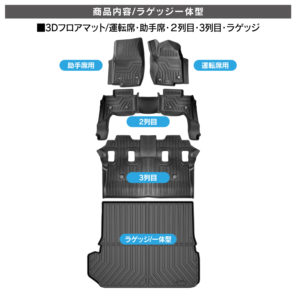 ランドクルーザー ランクル 250 3D フロアマット フルセット