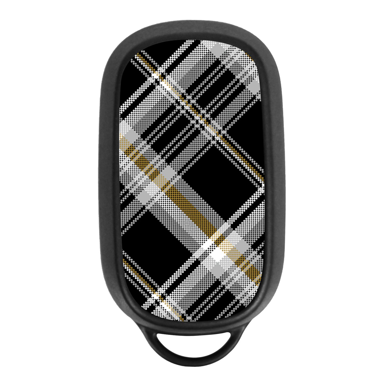 ホンダ スマートキーケース スマートキーカバー TPU×ガラス チェック柄