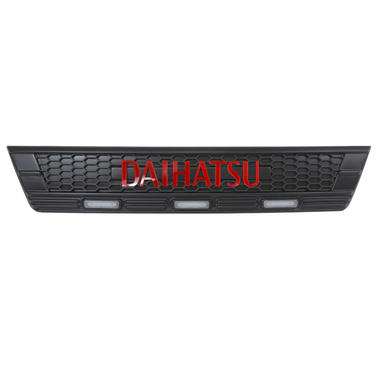 ハイゼットカーゴ S321V S331V フロントグリルカバー DAIHATSU ロゴ LED グリルマーカー ランプ ガーニッシュ カスタム パーツ  (予約)