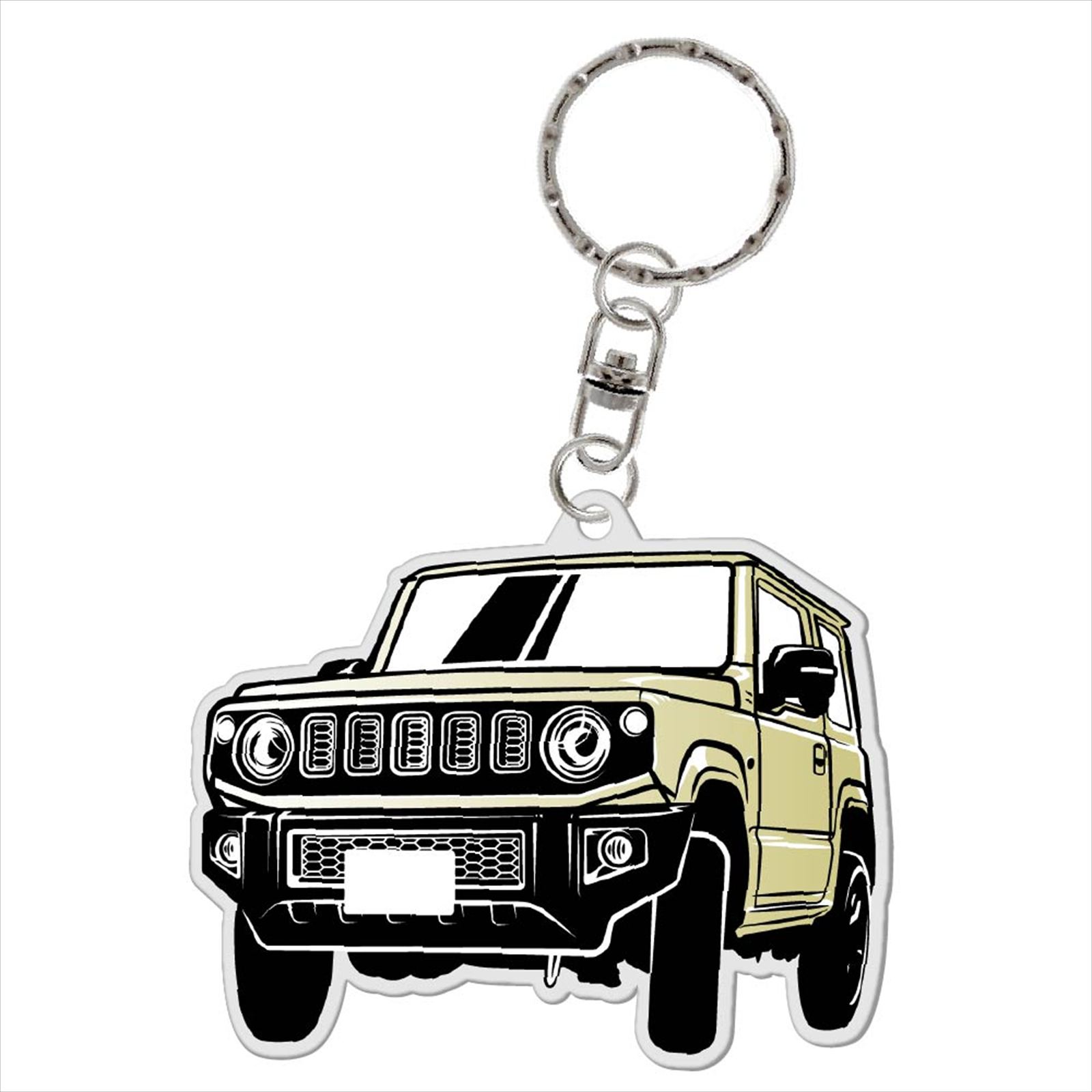 アクリルキーホルダー ジムニー JB64 パーツ アクリル キーホルダー デフォルメ キーリング