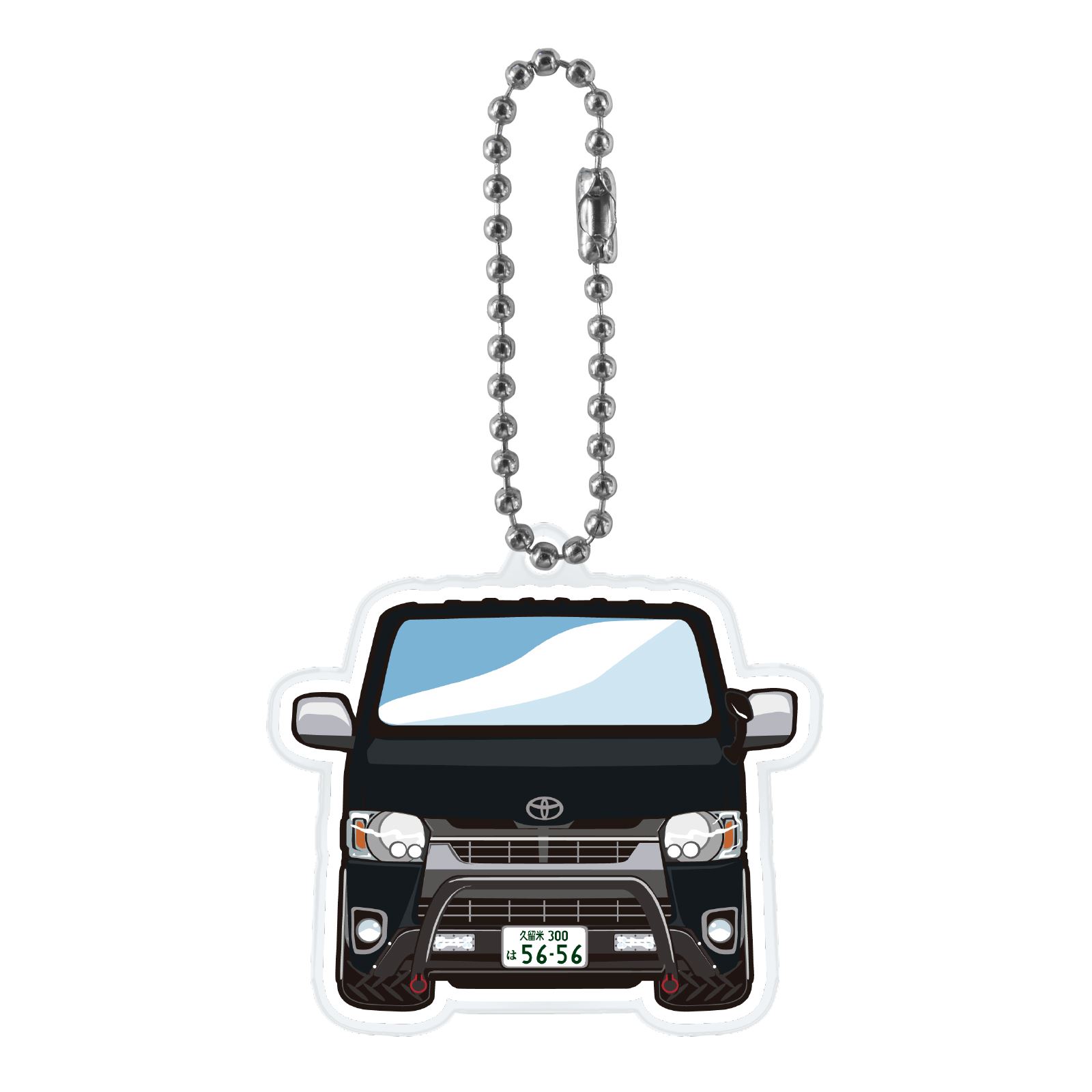 ハイエース 200系 TRDver アクリルキーホルダー デフォルメ