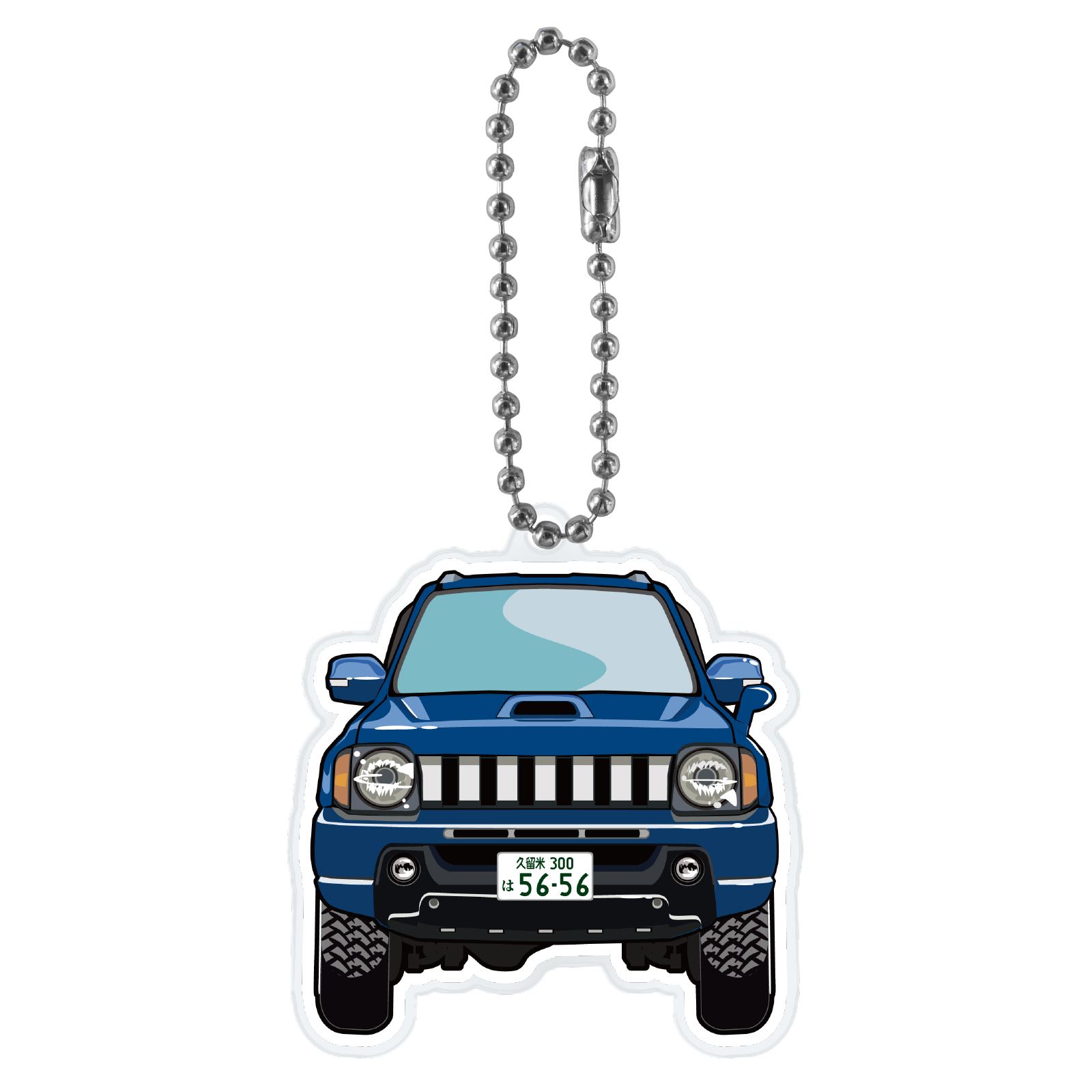 ジムニー JB23W アクリルキーホルダー デフォルメ ナンバー印字可