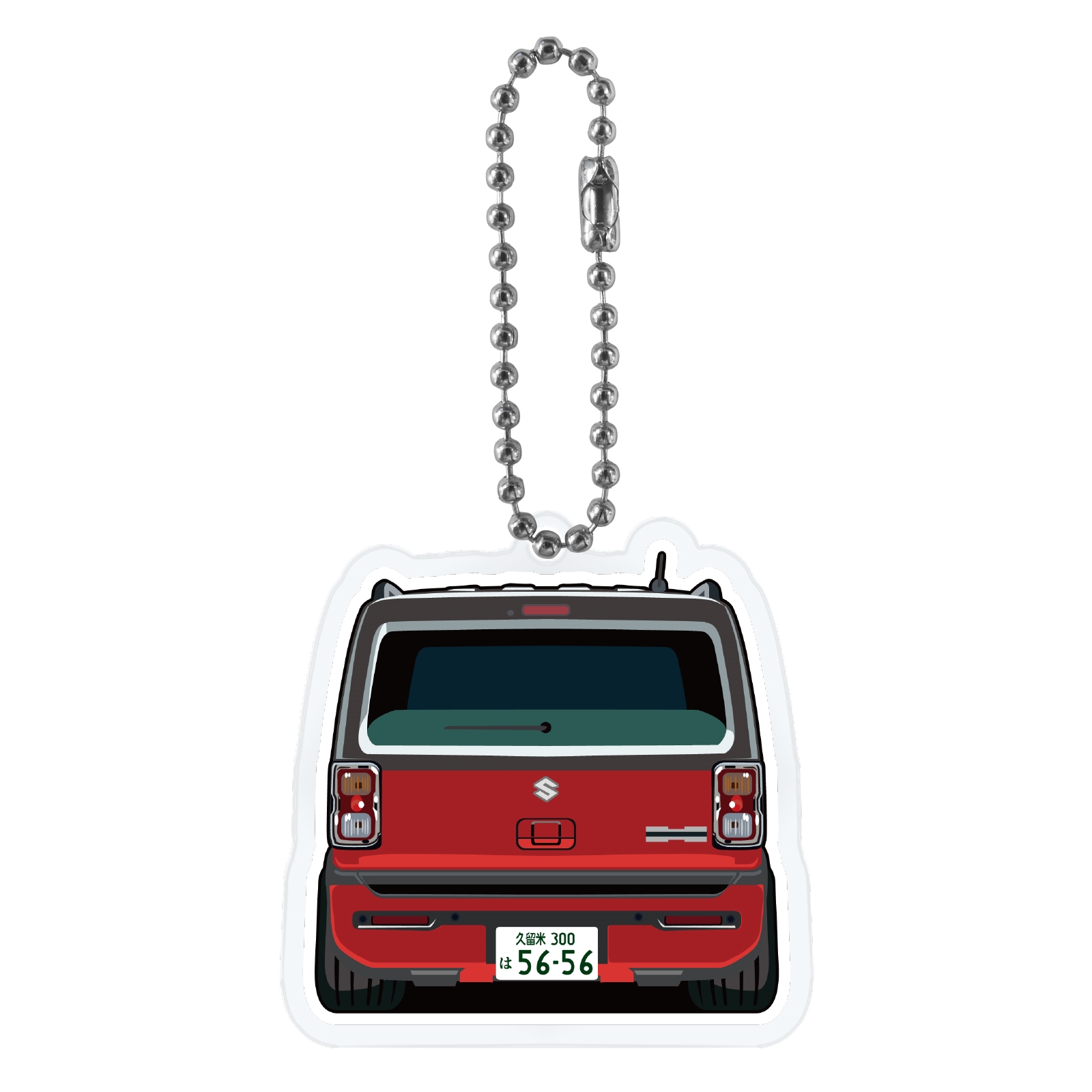 ハスラー MR52S MR92S アクリルキーホルダー バックスタイル
