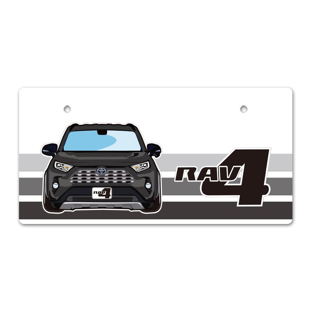 RAV4 カスタム パーツ 50系 ディスプレイ ナンバープレート デザイン カバー SNS インスタ 画像 便利グッズ アクセサリー (印刷) |  | 02