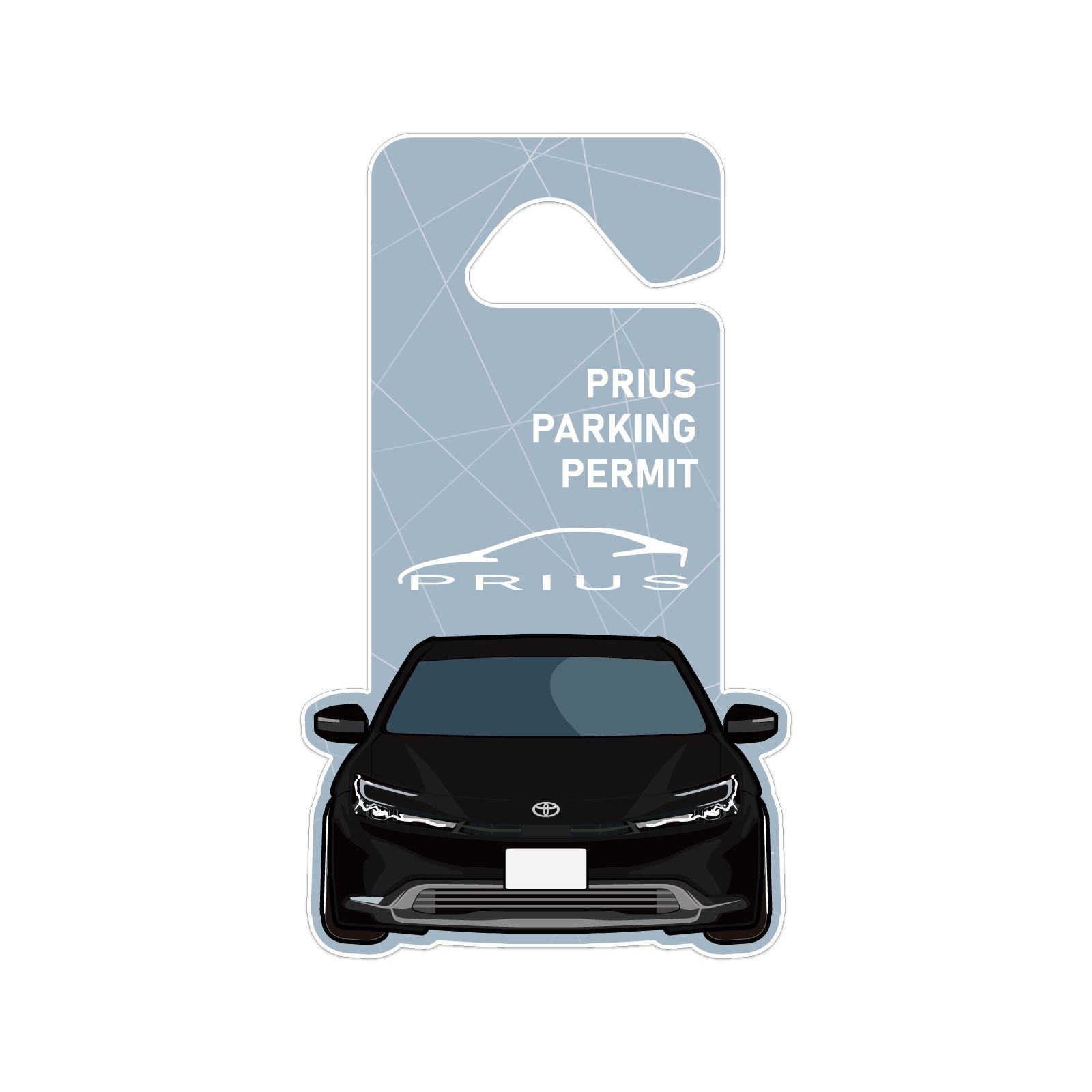 新型 プリウス PHEV 60系 パーキングパーミット タグ 駐車許可証 カーアクセサリー インテリア パネル ステッカー カスタム パーツ (印刷)｜mr-store｜03