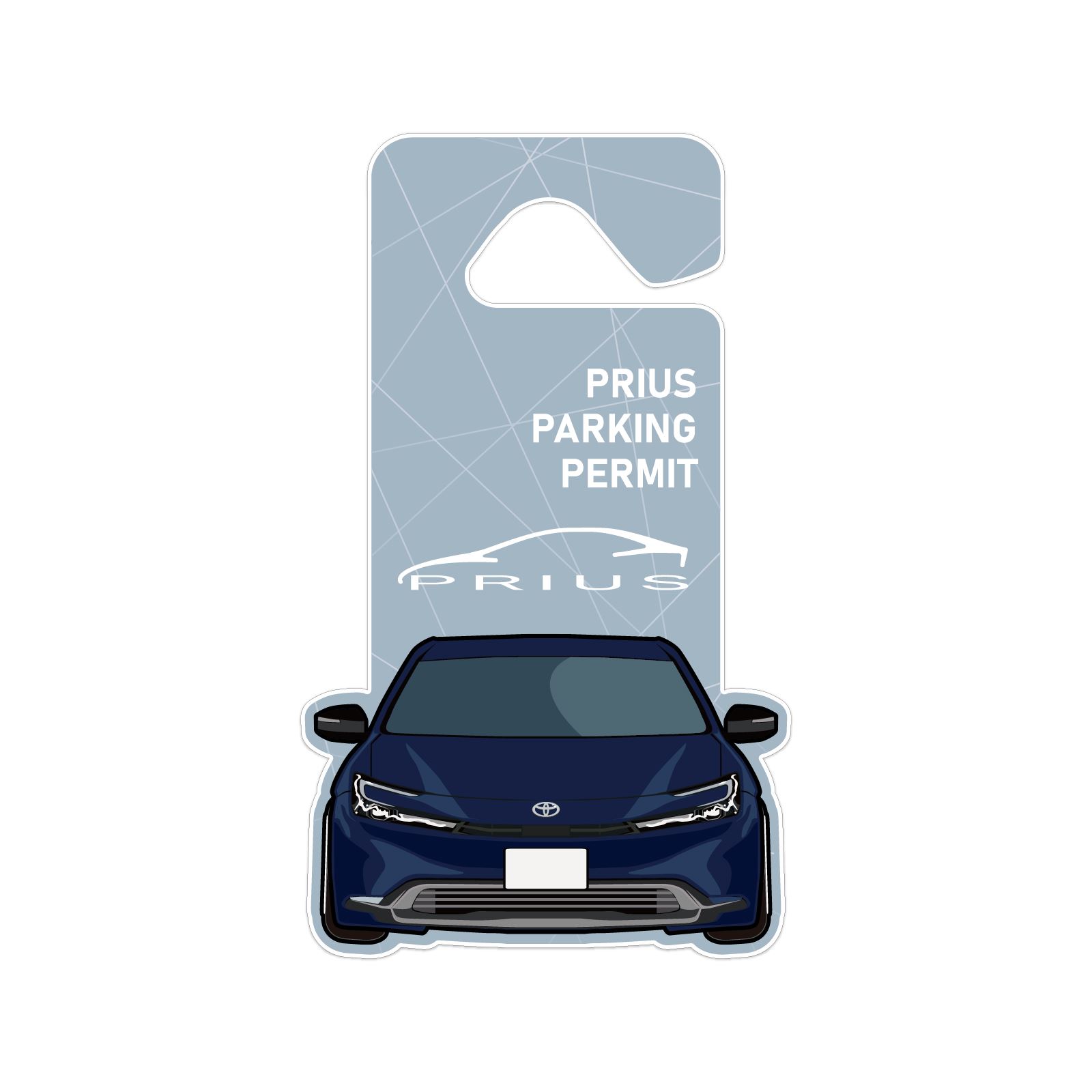 新型 プリウス PHEV 60系 パーキングパーミット タグ 駐車許可証 カーアクセサリー インテリア パネル ステッカー カスタム パーツ (印刷)｜mr-store｜06