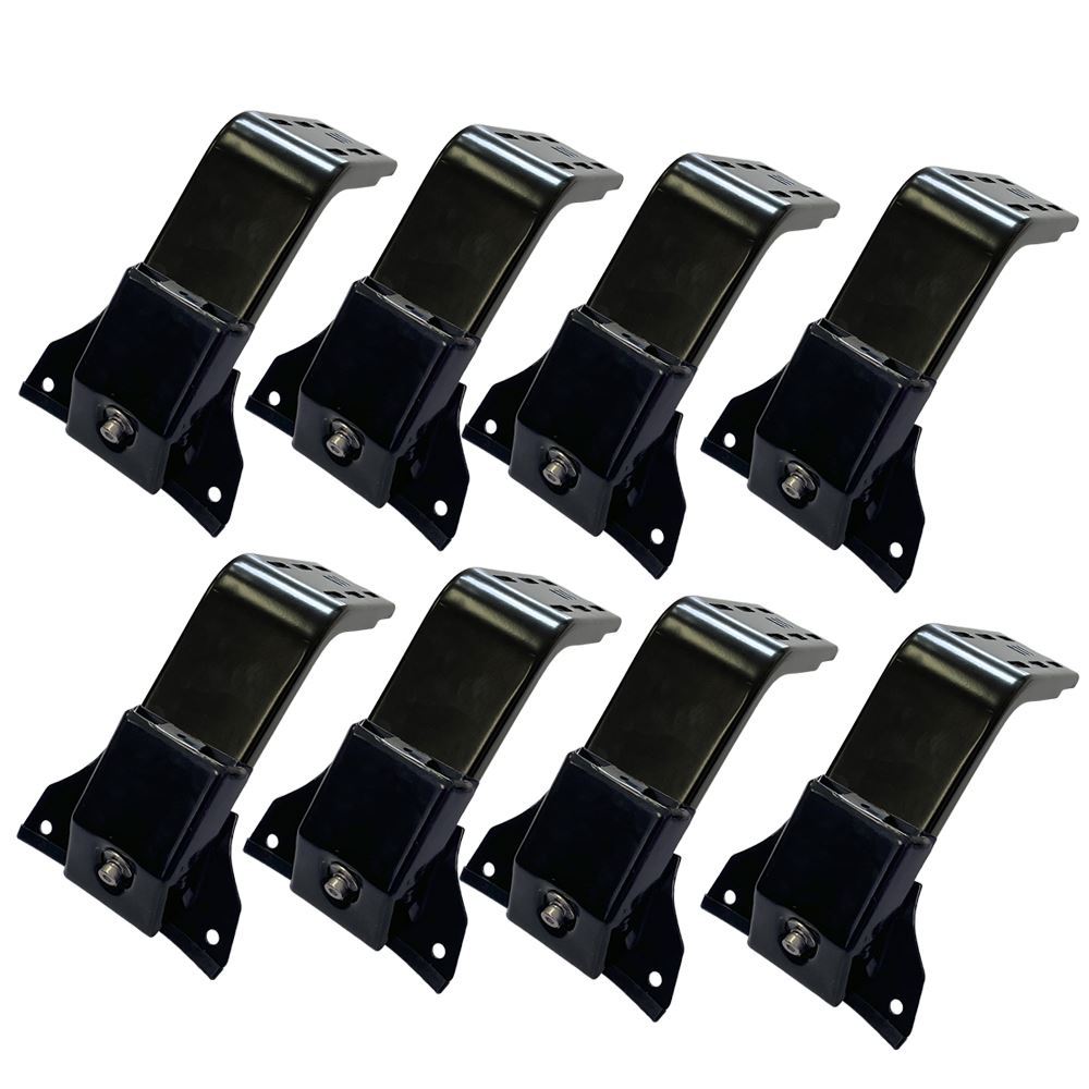 汎用 ルーフキャリア ルーフラック ブラケット 8個セット レインガーター フック ステー フット レッグ 脚 部品 アクセサリー