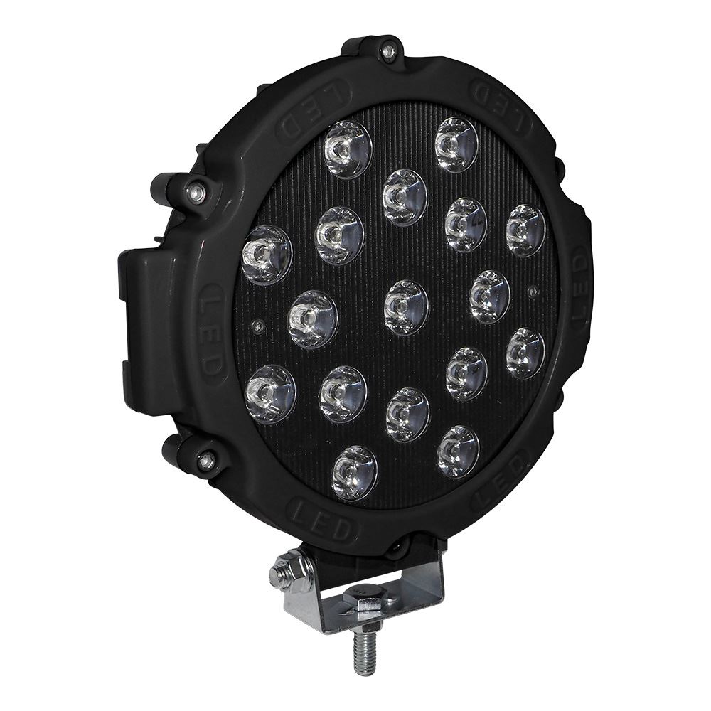 LED ワークライト ワークランプ 作業灯 7インチ 17LED 51W 1個 車 12V