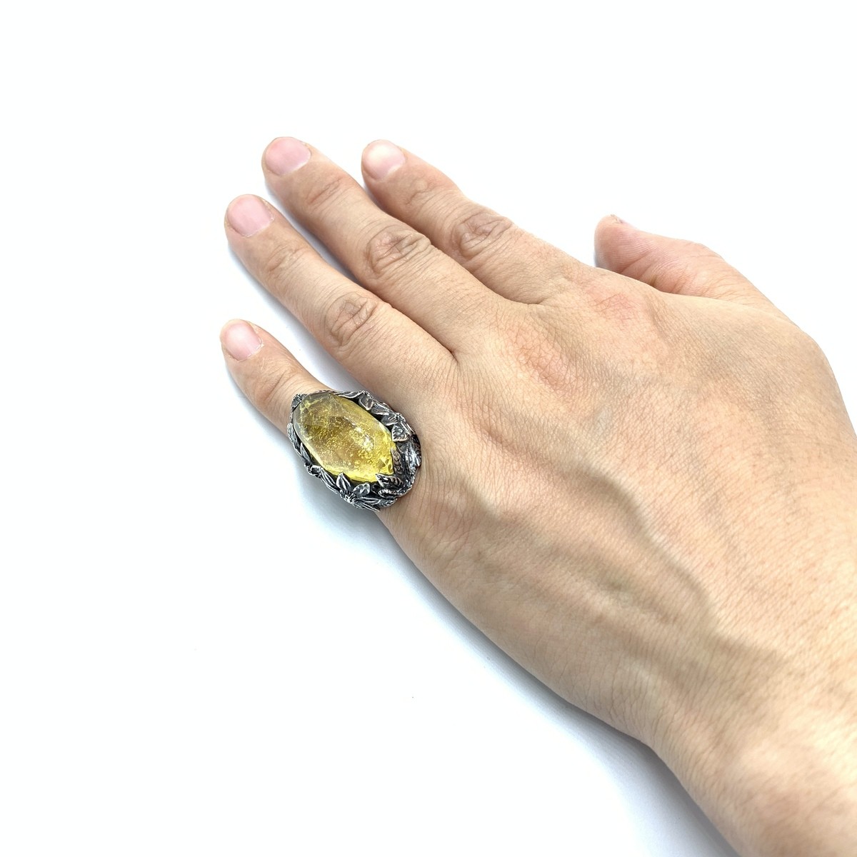 【美品】LYLY ERLANDSSON イエロー　ウィンター　黄色　12号 LYLY ERLANDSSON/リリーエルランドソン リング the WINTER ザ