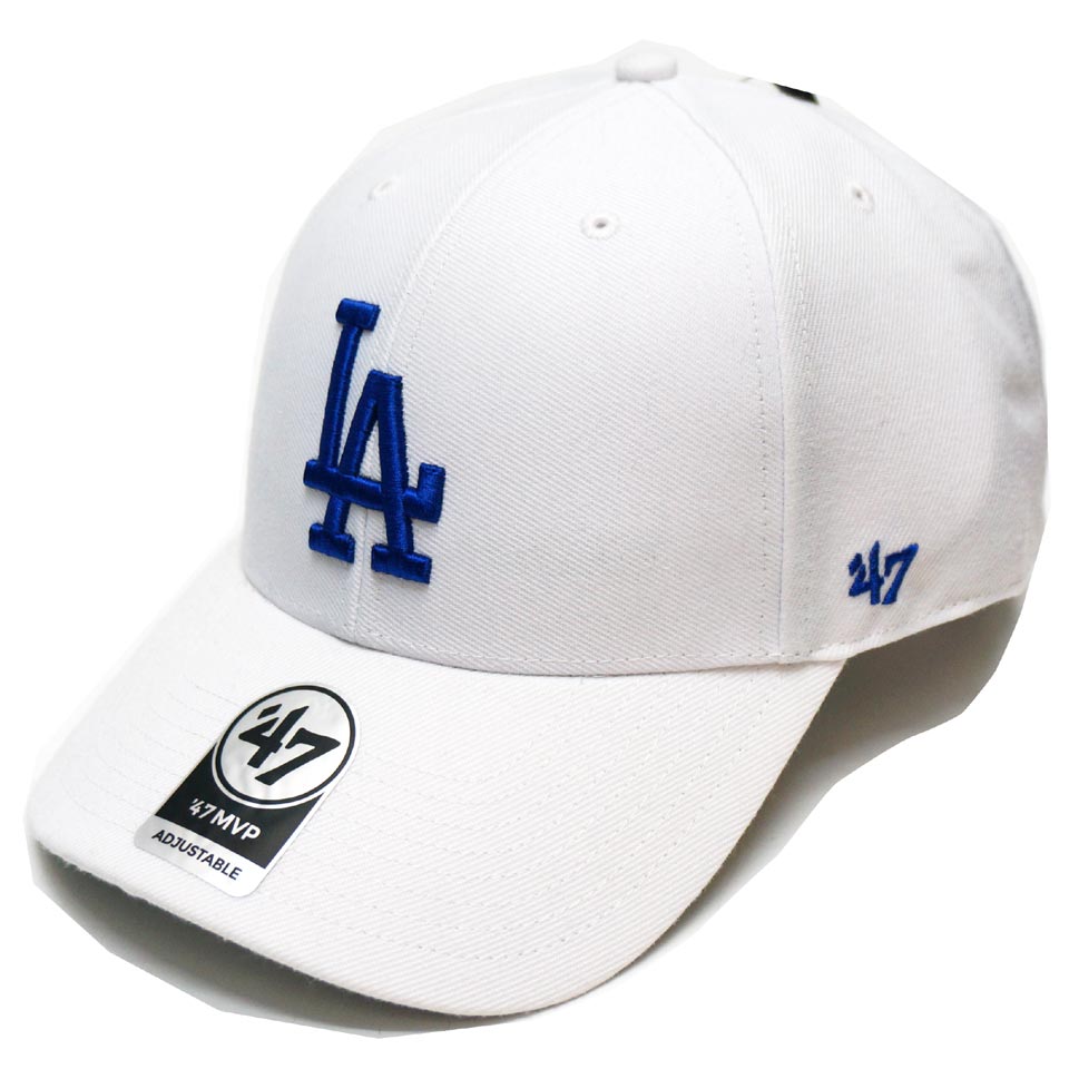 '47 フォーティーセブン ローキャップ 帽子 MVP CAP LOS ANGELES DODGERS LA ドジャース ホワイト/ブルー WHITE  白