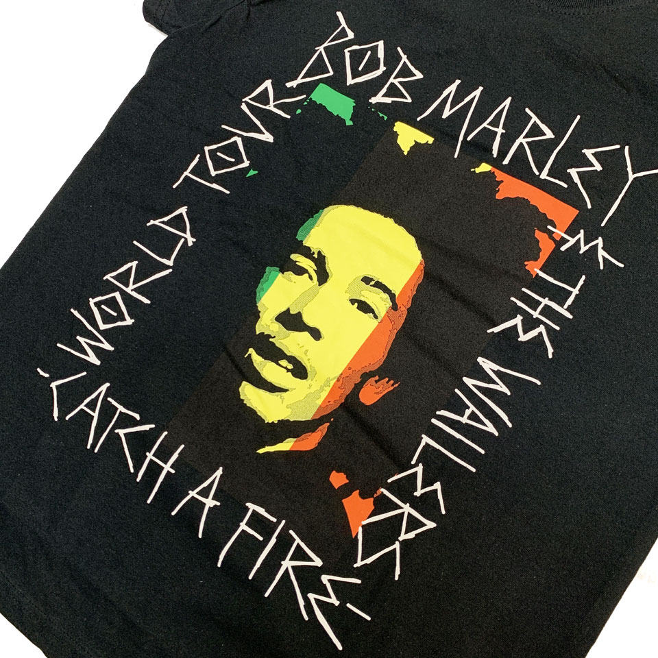 ボブマーリー BOB MARLEY RASTA CATCH A FIRE WORLD TOUR S/S Tee