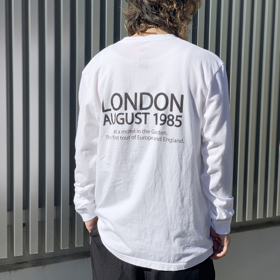 全2色 RED HOT CHILI PEPPERS LONDON AUGUST 1985 LS Tee ロンT