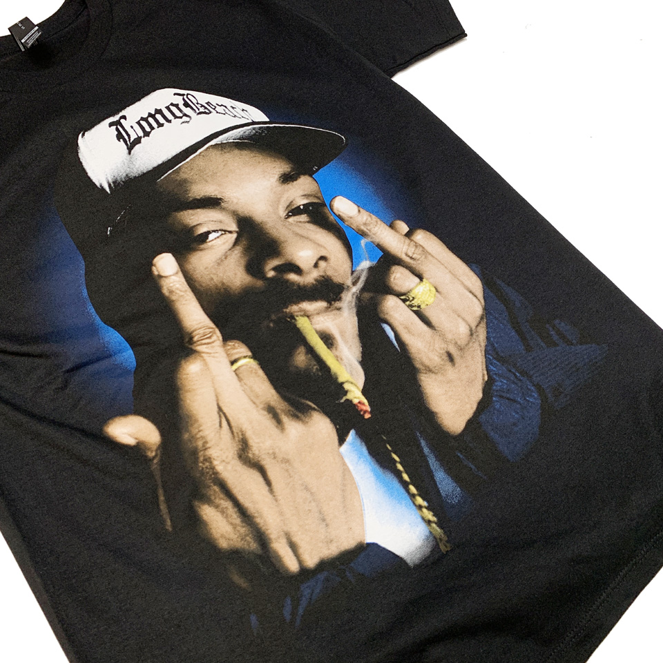 スヌープドッグsnoop doggバスケシャツ！ THREADS ON DEMAND Tシャツ スヌープドッグ SNOOP DOG 黒 ブラック