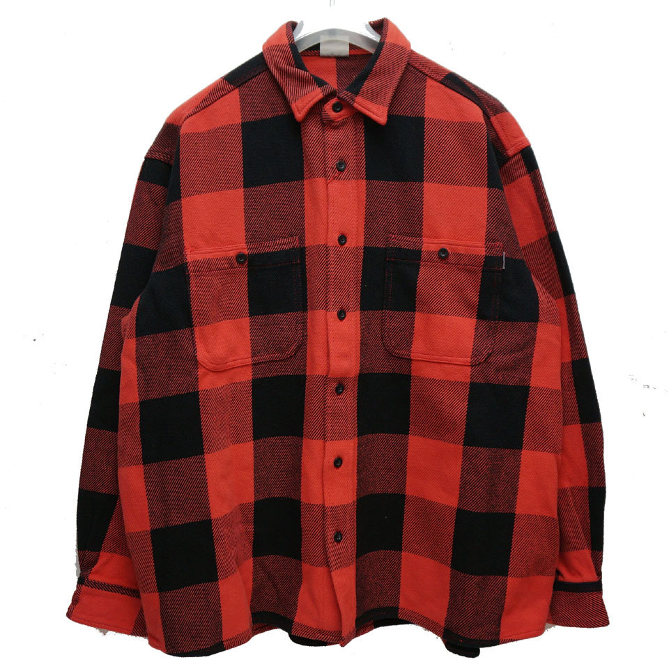 ビッグマック BIG MAC ブロックチェックシャツ BLOCK CHECK L/S SHIRT ネルシャツ フランネルシャツ チェック レッド RED
