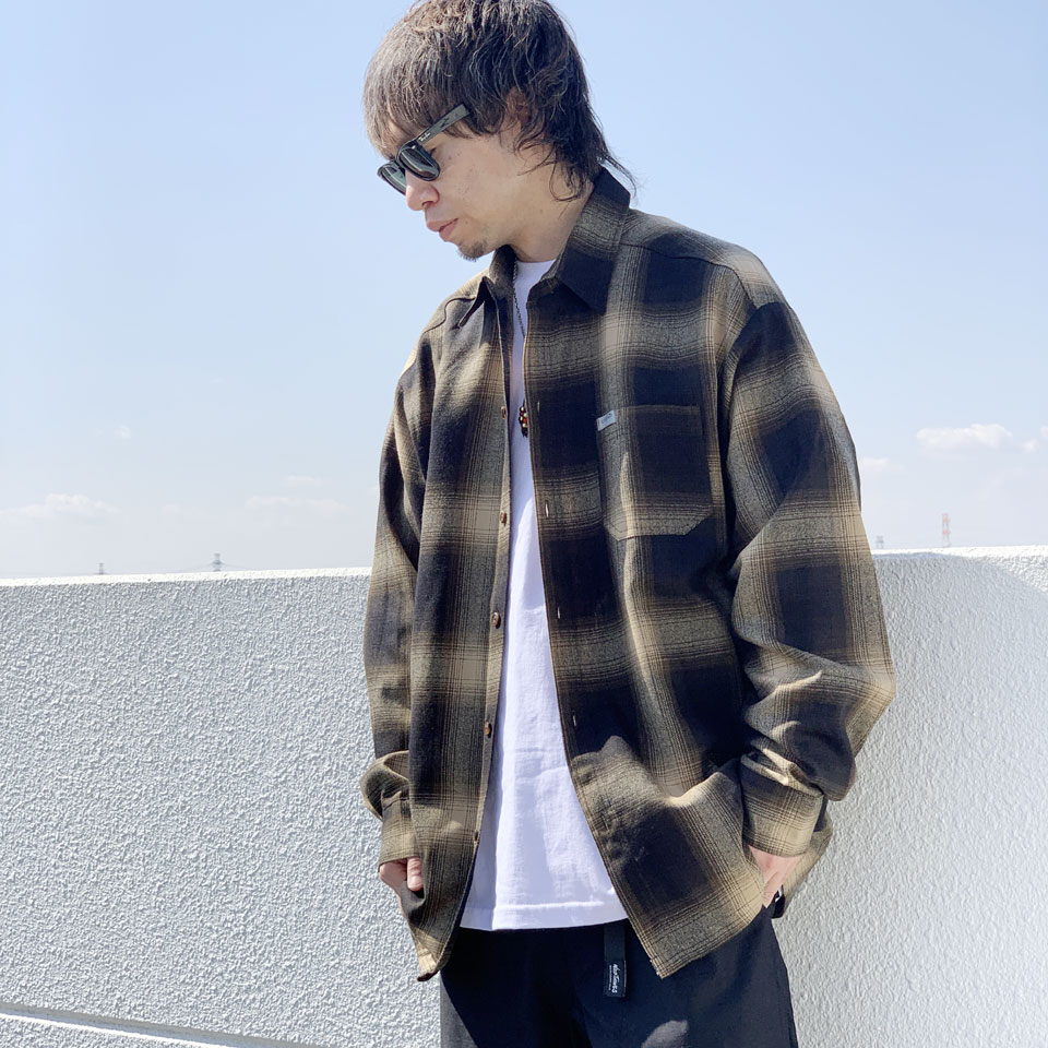 全8色 キャルトップ CALTOP カルトップ チェックシャツ OMBRE CHECK SHIRT ...