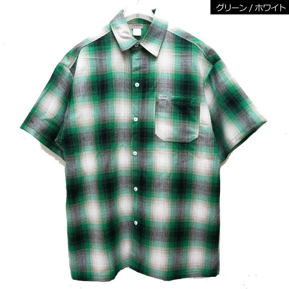 全6色 キャルトップ CALTOP USA カルトップ チェックシャツ オンブレチェック 半袖 OMBRE CHECK S/S SHIRT USA製  アメリカ製