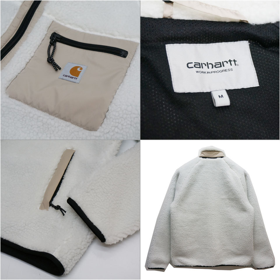 カーハートWIP CARHARTT WIP PRENTIS LINER JACKET ボアフリースジャケット アウター ボア ワークインプログレス  ホワイト 白 WHITE WAX