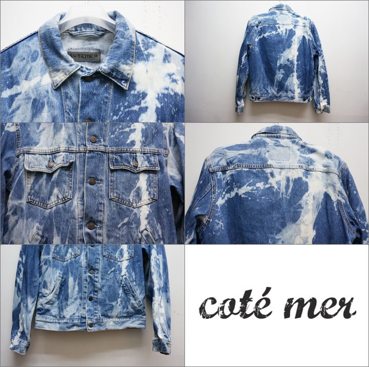 COTE MER REMAKE DENIM JACKET DOUBLE BLEACH #13