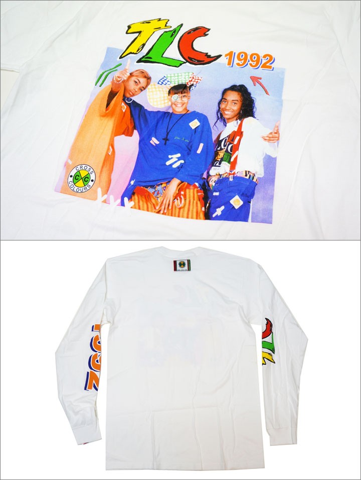 CROSS COLOURS クロスカラーズ TLC 1992 L/S Tee ホワイト 白 WHITE