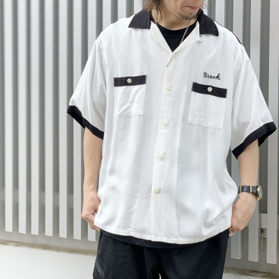 デルマー DEL MAR sportswear ボウリングシャツ 半袖シャツ レーヨン