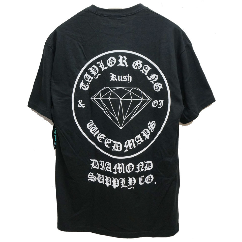 全2色 ダイアモンドサプライ DIAMOND SUPPLY Co. Tシャツ TAYLOR GANG OG SEAL S/S Tee 半袖  ウィズカリファ WIZ KHALIFA コラボ ブラック ロイヤルブルー