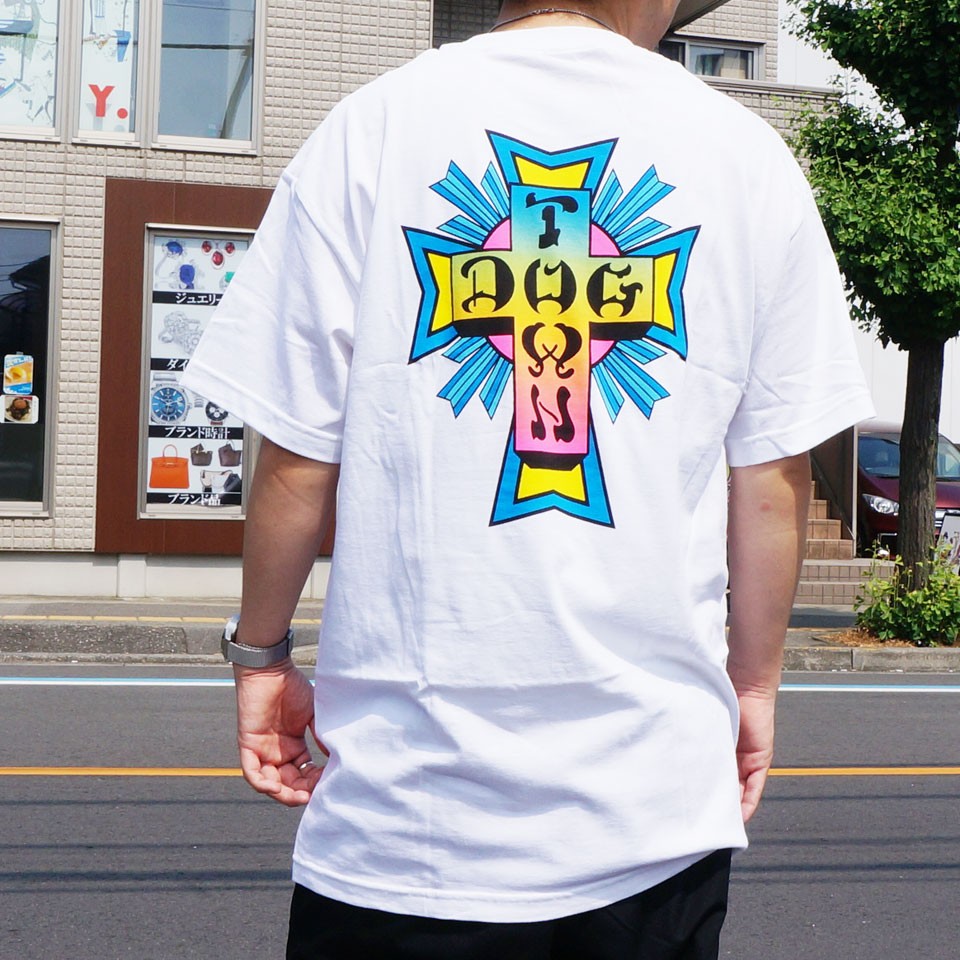 全2色 ドッグタウン DOG TOWN Tシャツ CROSS LOGO NEON S/S Tee ク...